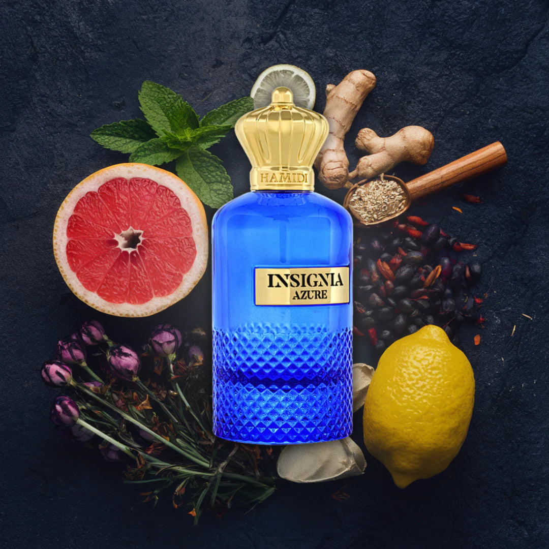 INSIGNIA AZURE EDP Spray 105ML Una fragancia unisex refrescante y duradera.